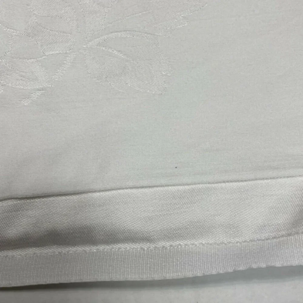 Vintage Beautiful Custom White Tablecloth